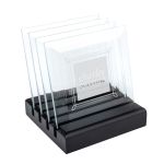 Talbot Coasters - Set of 4 on Black Base 1 Talbot Coasters - Set of 4 on Black Base 1