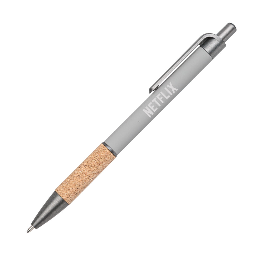 Otto Metal Pen w/Cork Grip & Black Refill 1