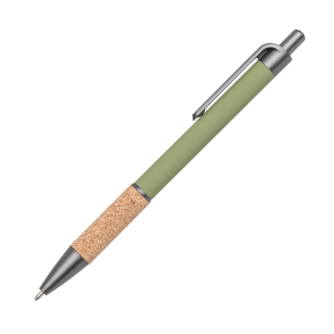 Otto Metal Pen w/Cork Grip & Black Refill 1