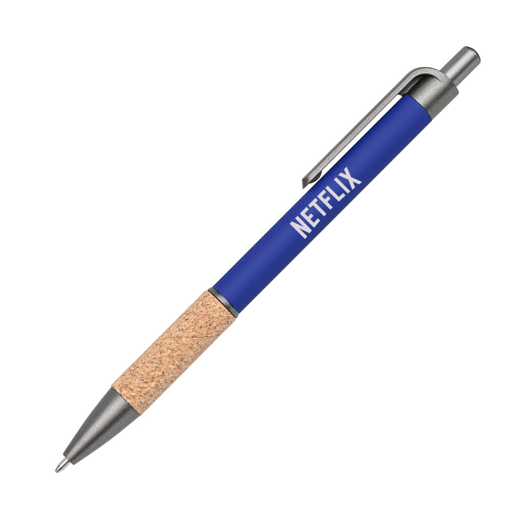 Otto Metal Pen w/Cork Grip & Black Refill 1