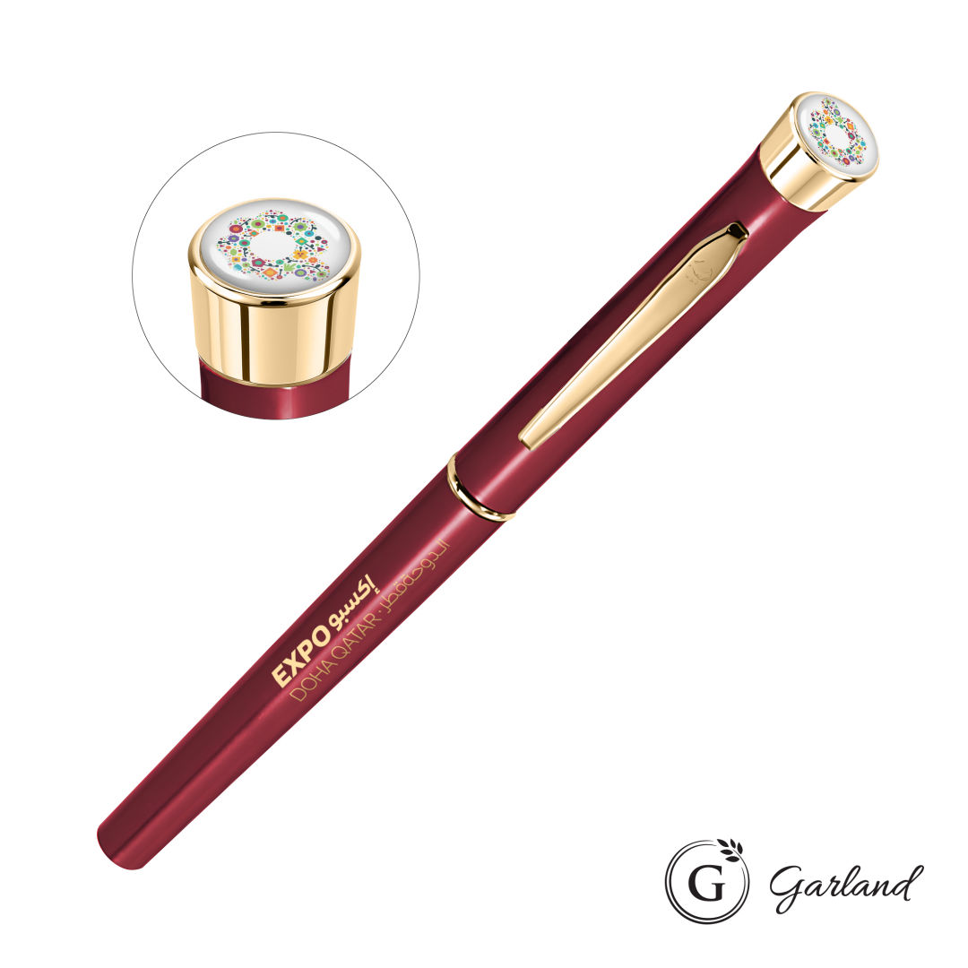 Garland® Color Custom Rollerball Pen - Gold Accent 1