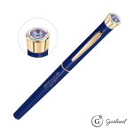 Garland® Color Custom Rollerball Pen - Gold Accent - Blue / Gold Garland® Color Custom Rollerball Pen - Gold Accent - Blue / Gold