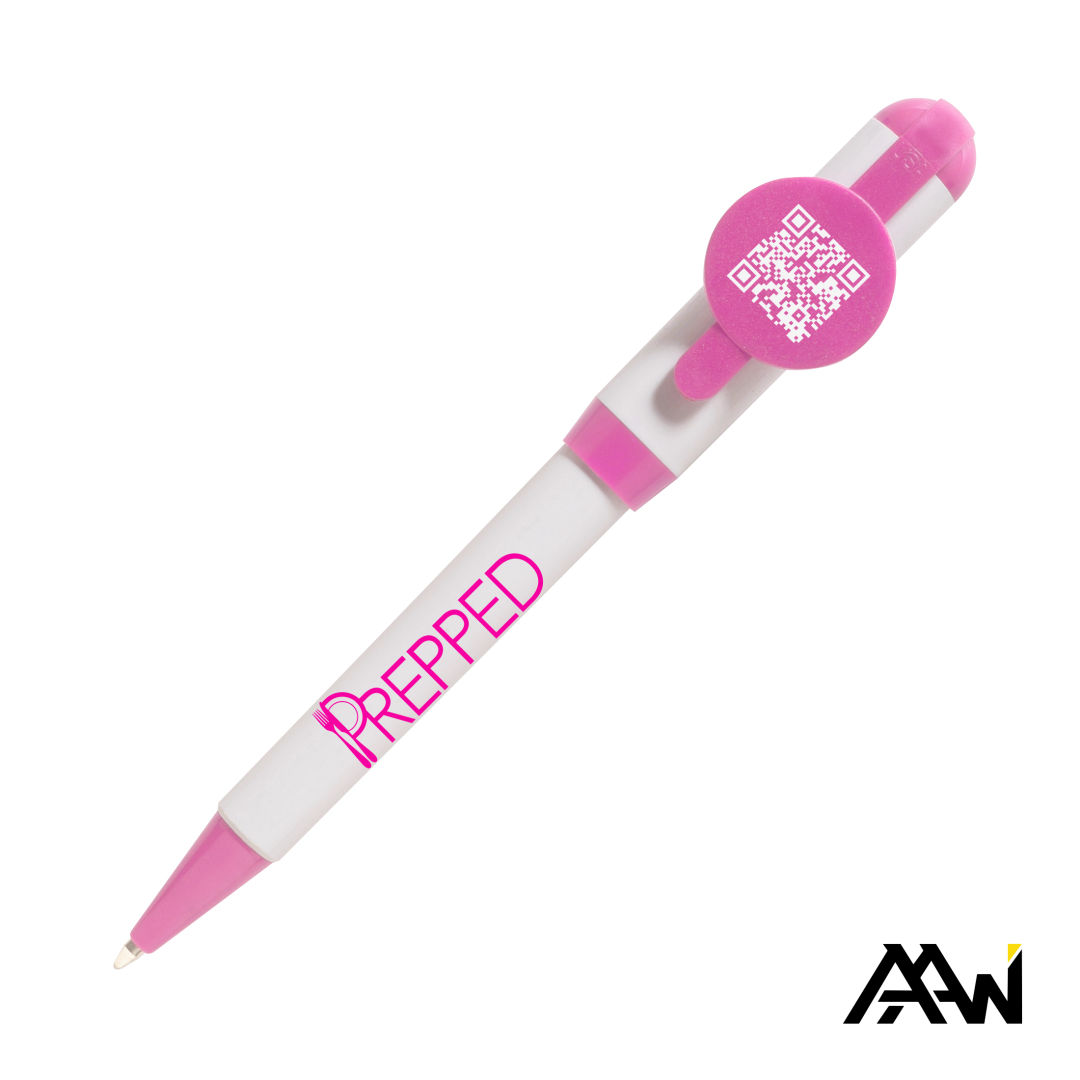 Jumbo QR Billboard Twist Pen - Colored Accent 1