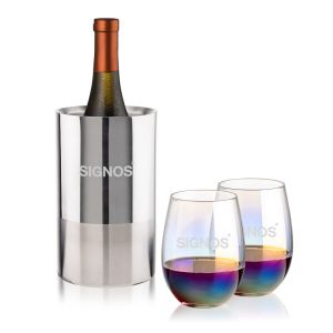 Catania Wine Cooler & Miami Stemless Wine Set 1 Catania Wine Cooler & Miami Stemless Wine Set 1