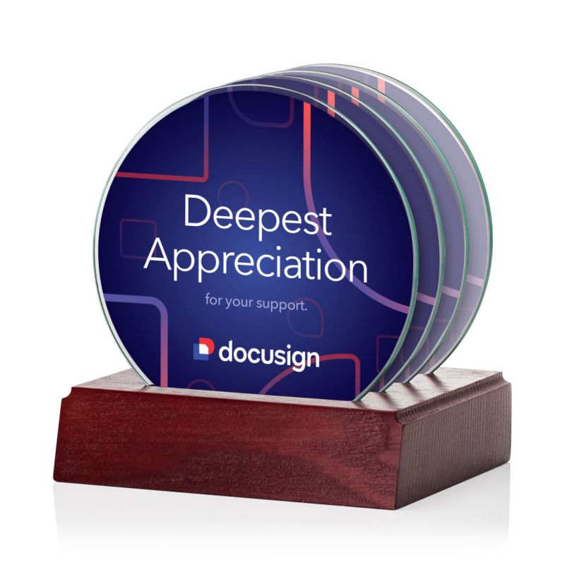 Barnaby VividPrint? Coasters - Set of 4 on Rosewood 1 Barnaby VividPrint? Coasters - Set of 4 on Rosewood 1