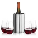 Jacobs Wine Cooler & Boston Stemless Wine - Set of 5 (Blank) Jacobs Wine Cooler & Boston Stemless Wine - Set of 5 (Blank)