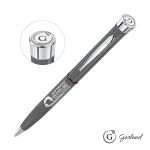 Garland® Recycled Ballpoint Twist Pen - Chrome Accent - Grey with Red Band / Chrome Garland® Recycled Ballpoint Twist Pen - Chrome Accent - Grey with Red Band / Chrome