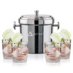 Milano Ice Bucket & Newkirk On-the-Rocks Set - Set of 5 Milano Ice Bucket & Newkirk On-the-Rocks Set - Set of 5