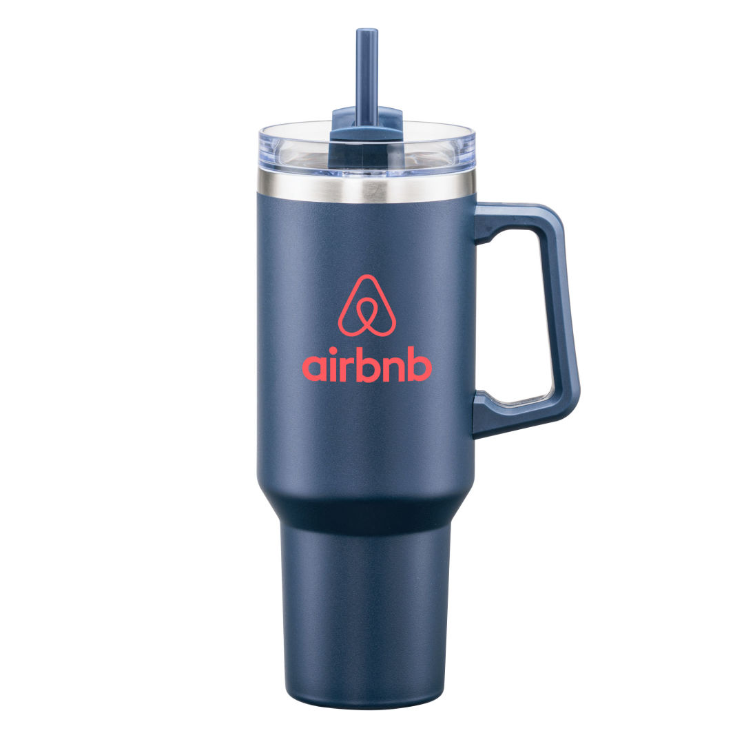 Makena Handle Travel Mug w/Straw - 40oz 1