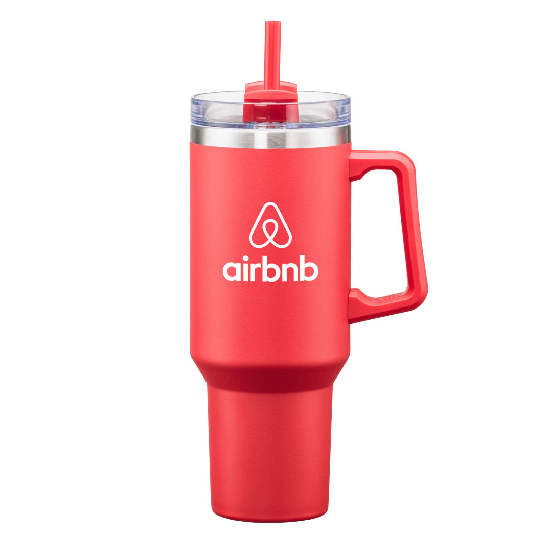 Makena Handle Travel Mug w/Straw - 40oz 1