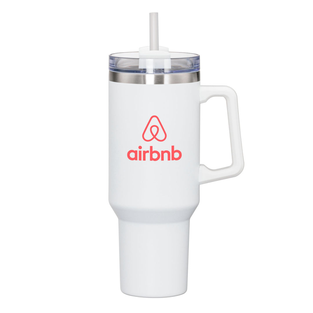 Makena Handle Travel Mug w/Straw - 40oz 1