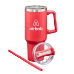 Makena Handle Travel Mug w/Straw - 40oz - Group (Opened) Makena Handle Travel Mug w/Straw - 40oz - Group (Opened)