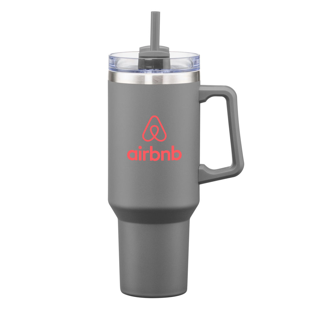 Makena Handle Travel Mug w/Straw - 40oz 1