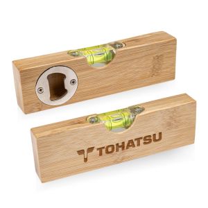Borinda Bamboo Bottle Opener w/Level 1 Borinda Bamboo Bottle Opener w/Level 1