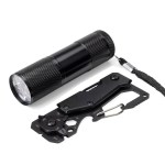 Fawcett Multi-Tool & Flashlight Gift Set - Black (Blank) Fawcett Multi-Tool & Flashlight Gift Set - Black (Blank)