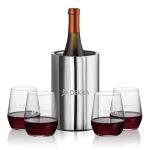 Jacobs Wine Cooler & Germain Stemless Wine - Set of 5 Jacobs Wine Cooler & Germain Stemless Wine - Set of 5