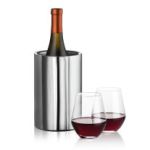 Jacobs Wine Cooler & Reina Stemless Wine - Set of 3 (Blank) Jacobs Wine Cooler & Reina Stemless Wine - Set of 3 (Blank)