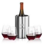 Jacobs Wine Cooler & Reina Stemless Wine - Set of 5 Jacobs Wine Cooler & Reina Stemless Wine - Set of 5