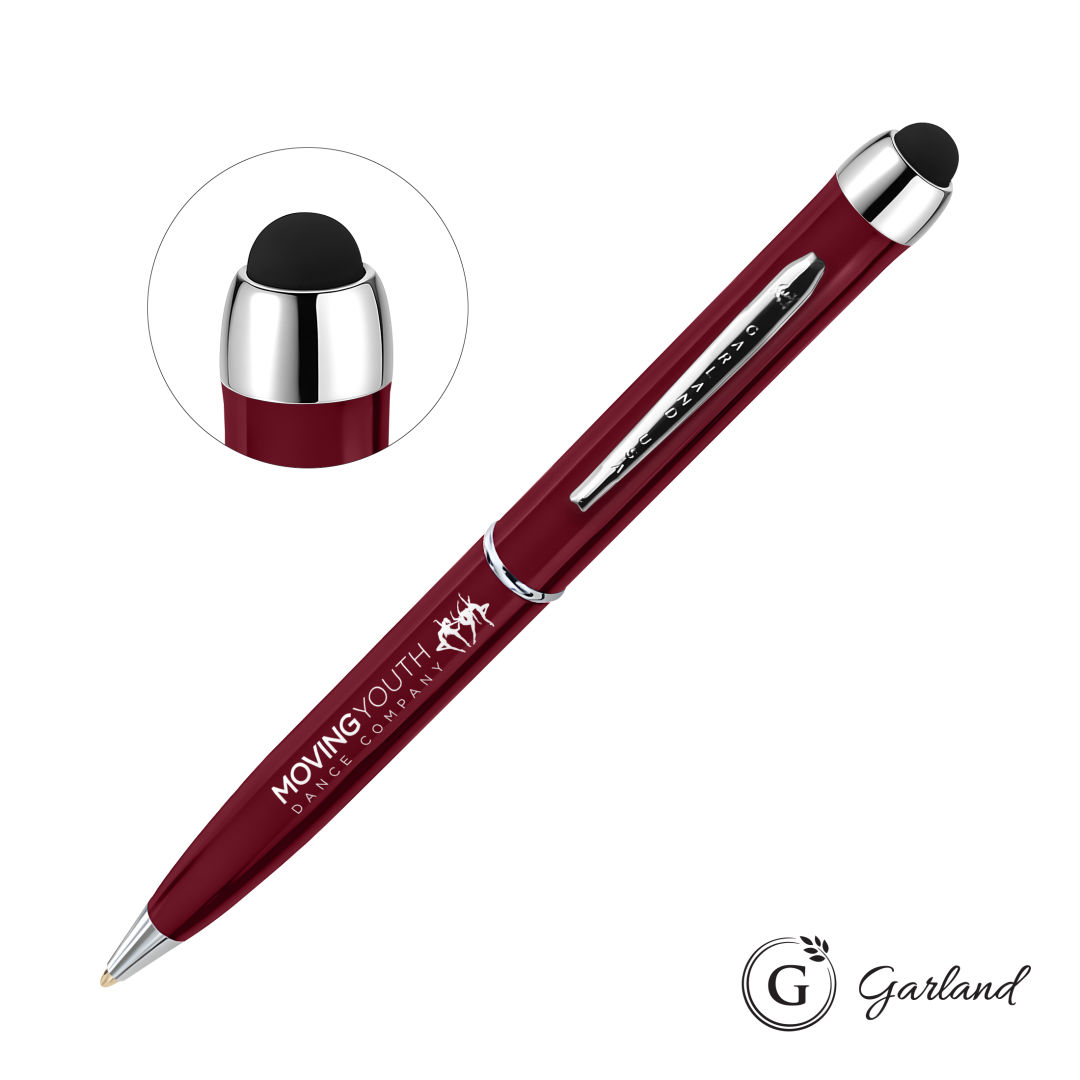 Garland® Stylus High Gloss Ballpoint Twist Pen - Chrome 1
