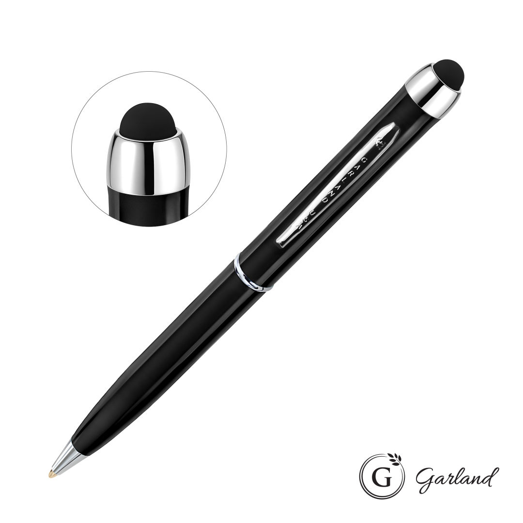 Garland® Stylus High Gloss Ballpoint Twist Pen - Chrome 1