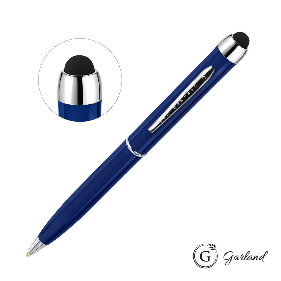 Garland® Stylus High Gloss Ballpoint Twist Pen - Chrome 1