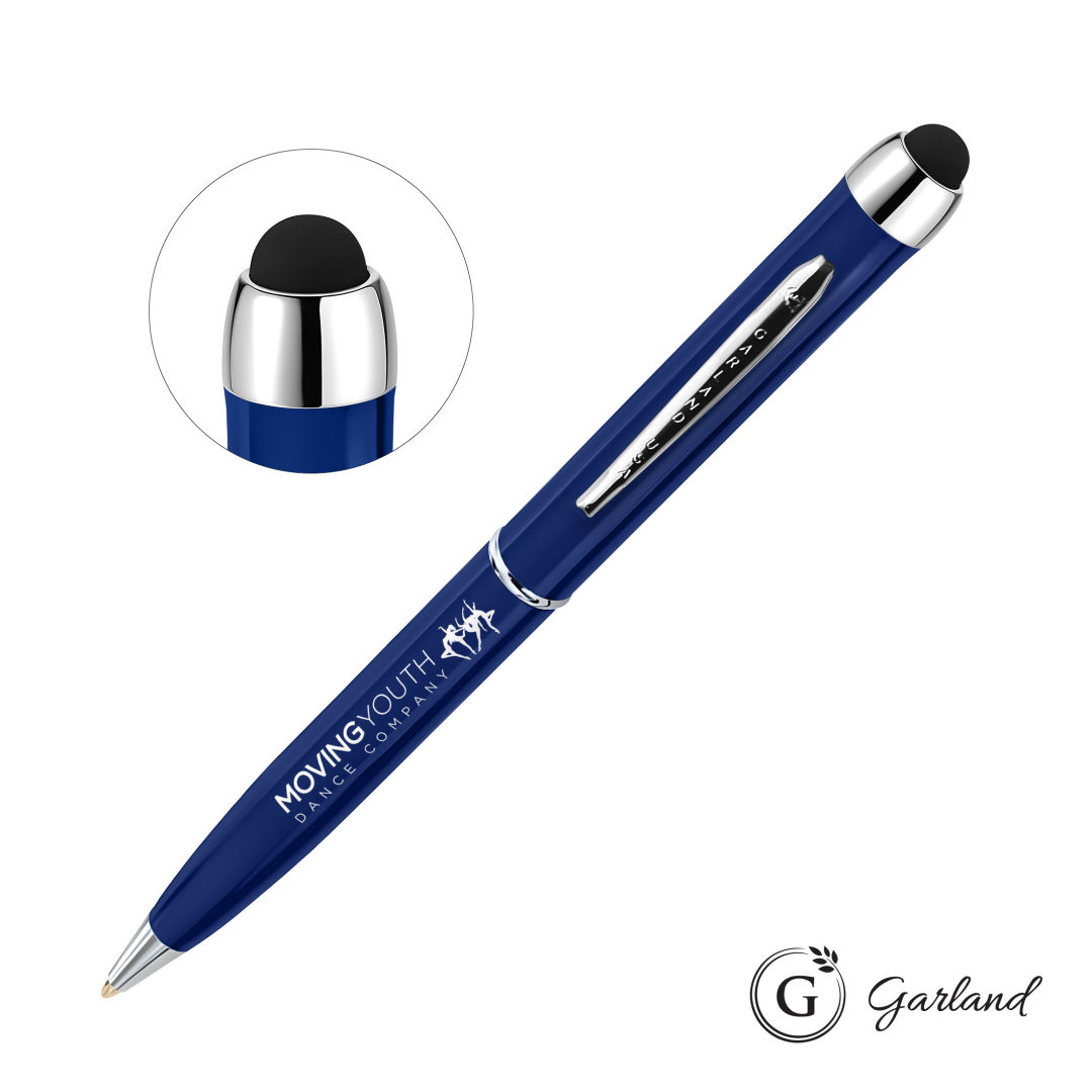 Garland® Stylus High Gloss Ballpoint Twist Pen - Chrome 1