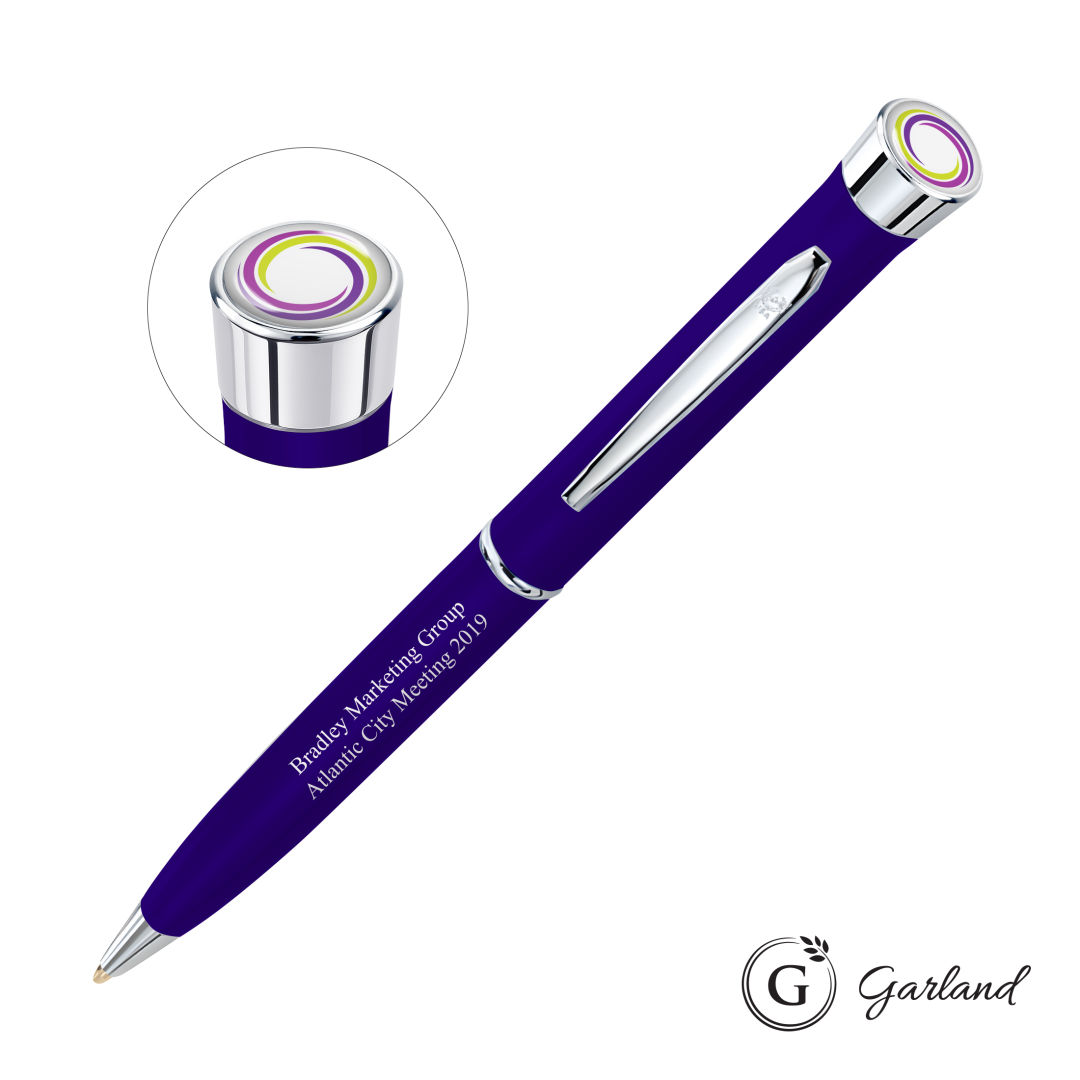 Garland® Color Matte Custom Twist Pen - Chrome 1