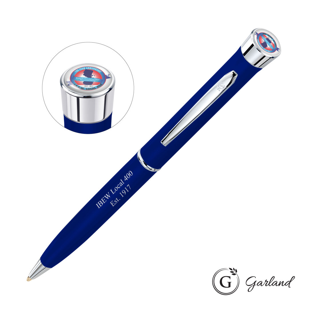 Garland® Color Matte Custom Twist Pen - Chrome 1