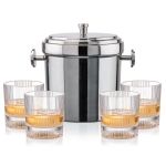 Milano Ice Bucket & Blackwell On-the-Rocks Set - Set of 5 (Blank) Milano Ice Bucket & Blackwell On-the-Rocks Set - Set of 5 (Blank)