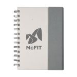 Wormer Spiral Bound Journal w/Sticky Notes - Grey Wormer Spiral Bound Journal w/Sticky Notes - Grey