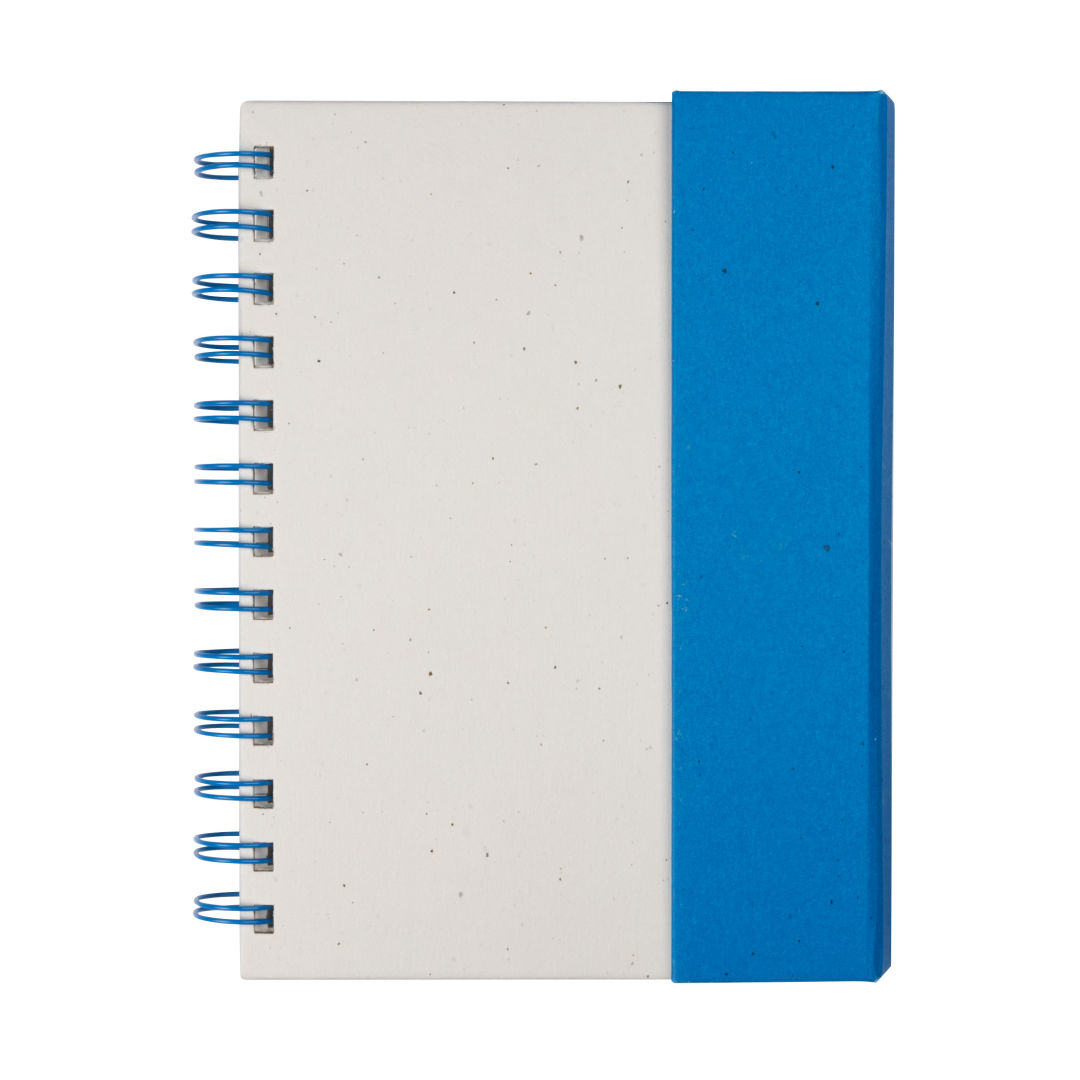 Wormer Spiral Bound Journal w/Sticky Notes & Magnetic Closure 1