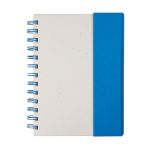 Wormer Spiral Bound Journal w/Sticky Notes - Blue (Blank) Wormer Spiral Bound Journal w/Sticky Notes - Blue (Blank)