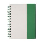 Wormer Spiral Bound Journal w/Sticky Notes - Green (Blank) Wormer Spiral Bound Journal w/Sticky Notes - Green (Blank)