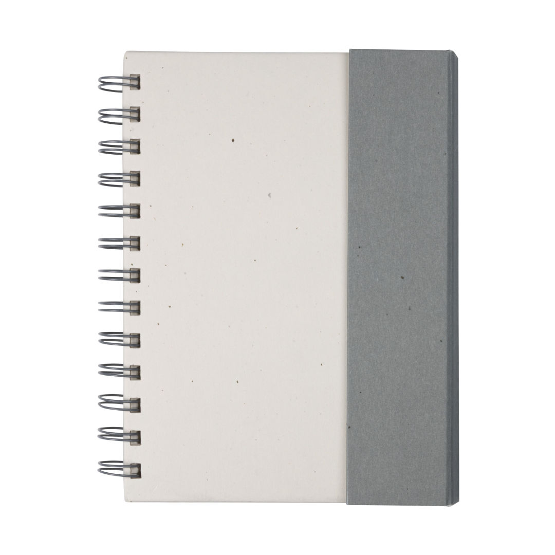 Wormer Spiral Bound Journal w/Sticky Notes & Magnetic Closure 1