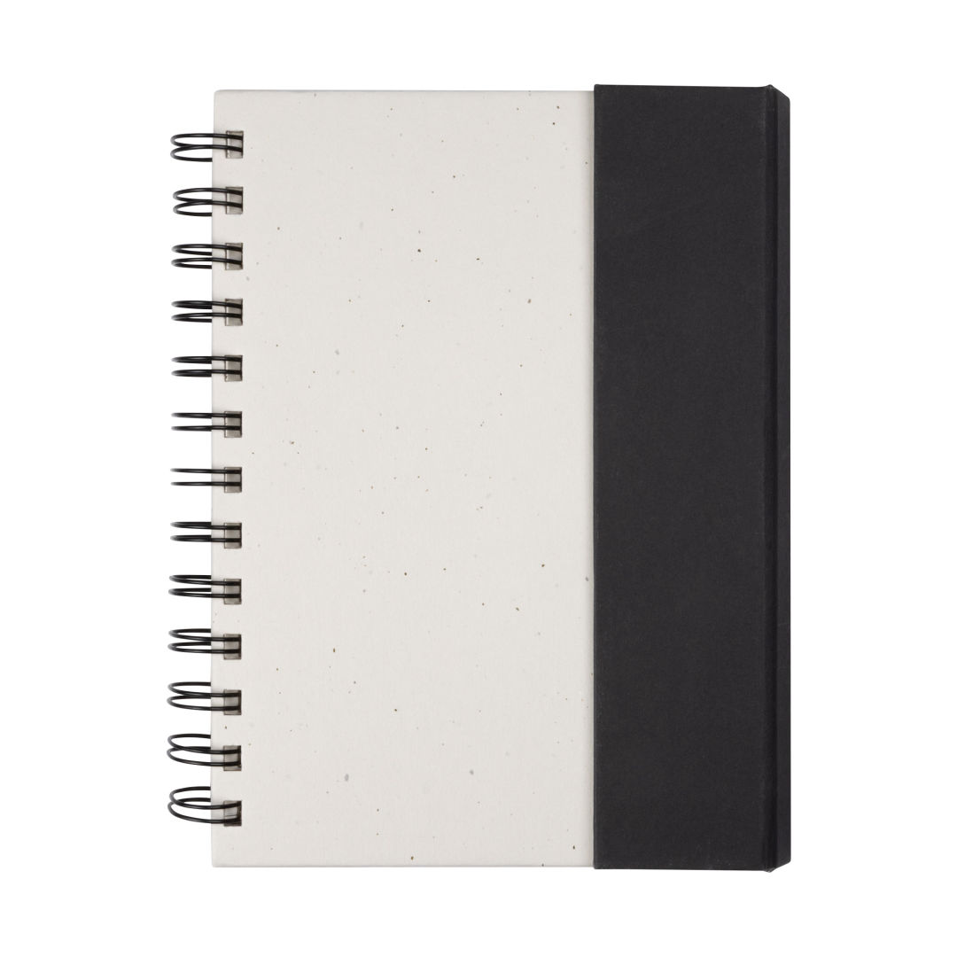 Wormer Spiral Bound Journal w/Sticky Notes & Magnetic Closure 1