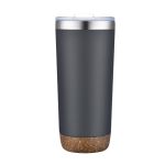 Kira Vacuum Tumbler w/Cork Bottom - 22oz - Gray (Blank) Kira Vacuum Tumbler w/Cork Bottom - 22oz - Gray (Blank)