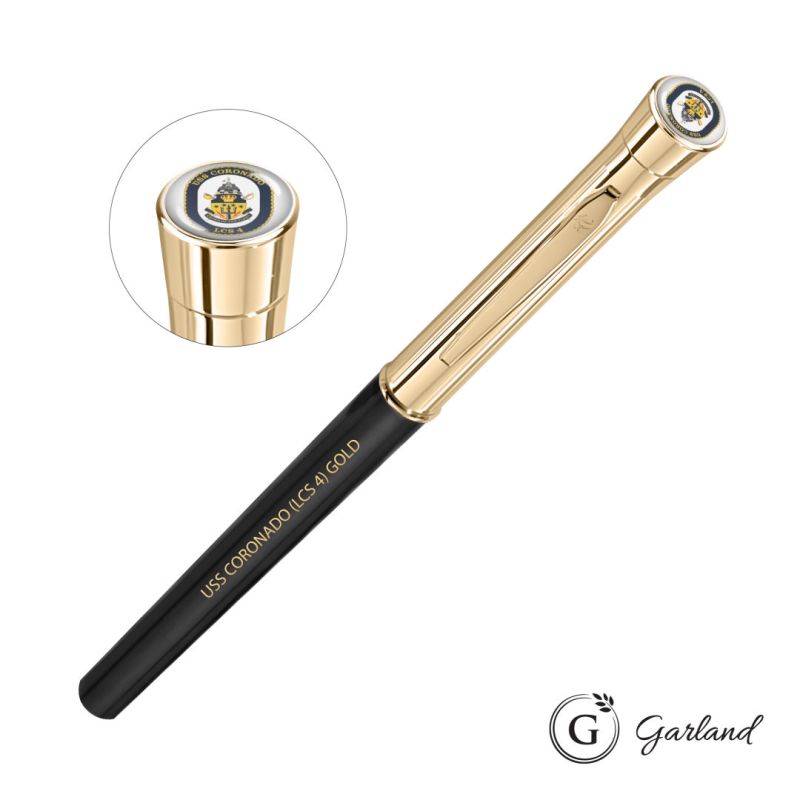 Garland® Monogram Custom Empire Felt Tip Pen - Gold Accent 1 Garland® Monogram Custom Empire Felt Tip Pen - Gold Accent 1