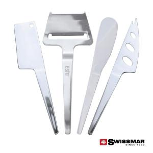 Swissmar Slim-Line Cheese Knife Set - 4pc 1 Swissmar Slim-Line Cheese Knife Set - 4pc 1