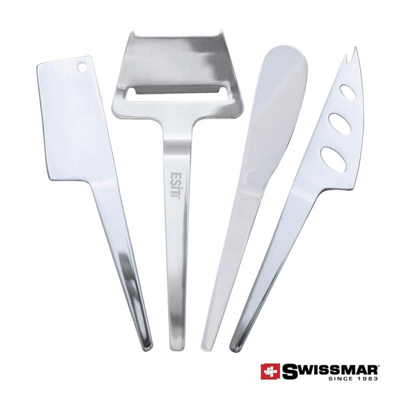 Swissmar® Slim-Line Cheese Knife Set - 4pc 1 Swissmar® Slim-Line Cheese Knife Set - 4pc 1