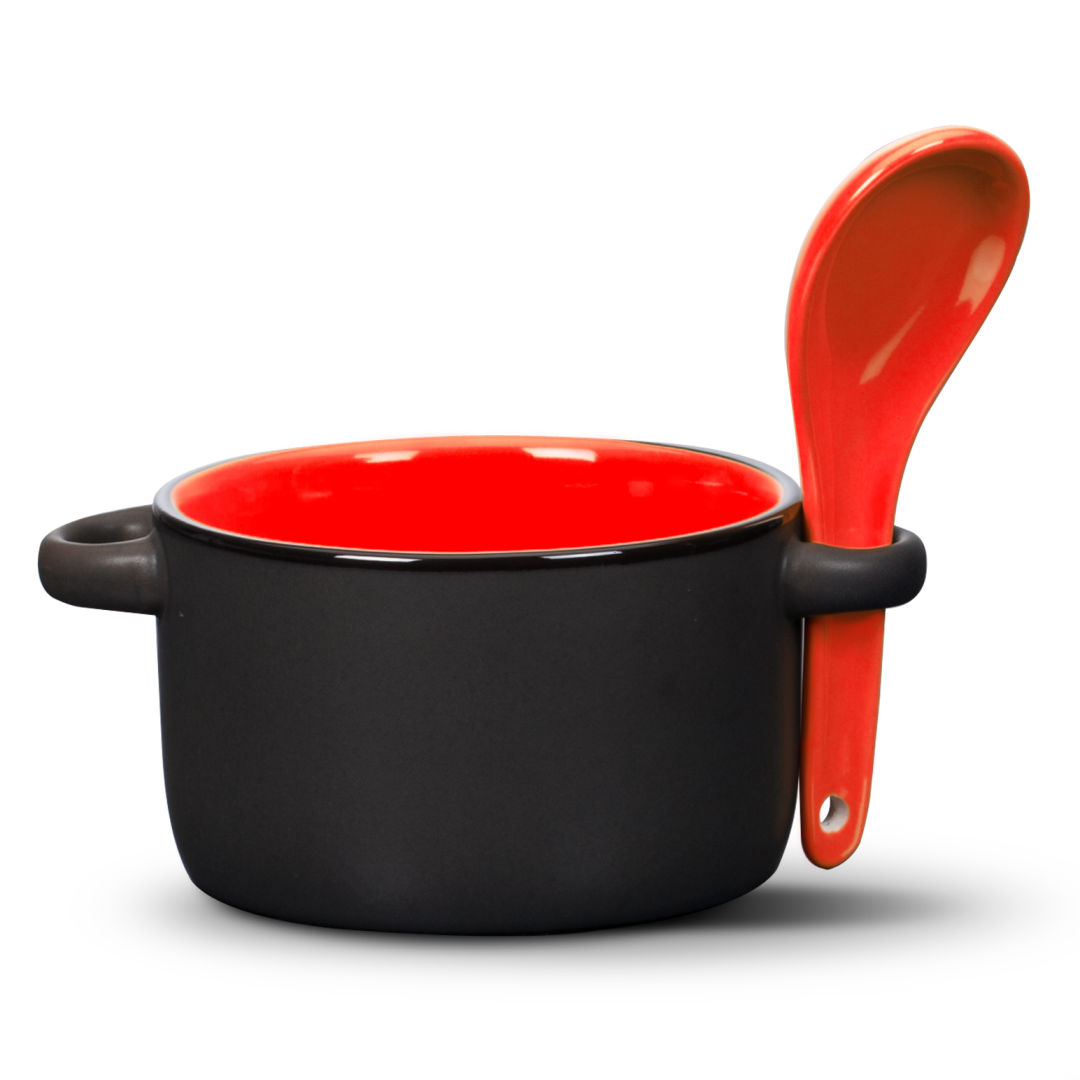 Merritt Soup Mug & Spoon - 12oz - Imprinted 1