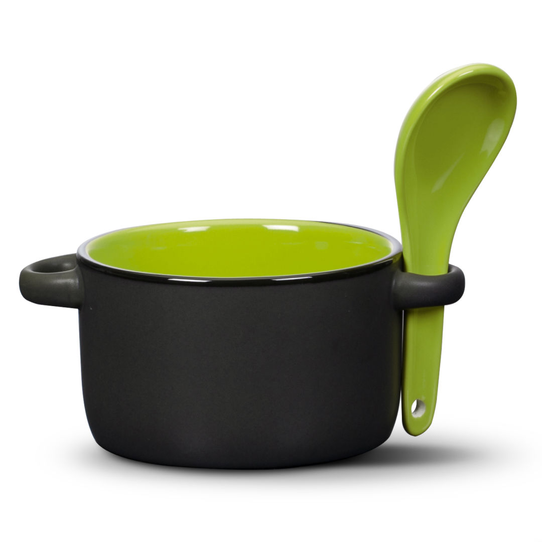 Merritt Soup Mug & Spoon - 12oz - Imprinted 1