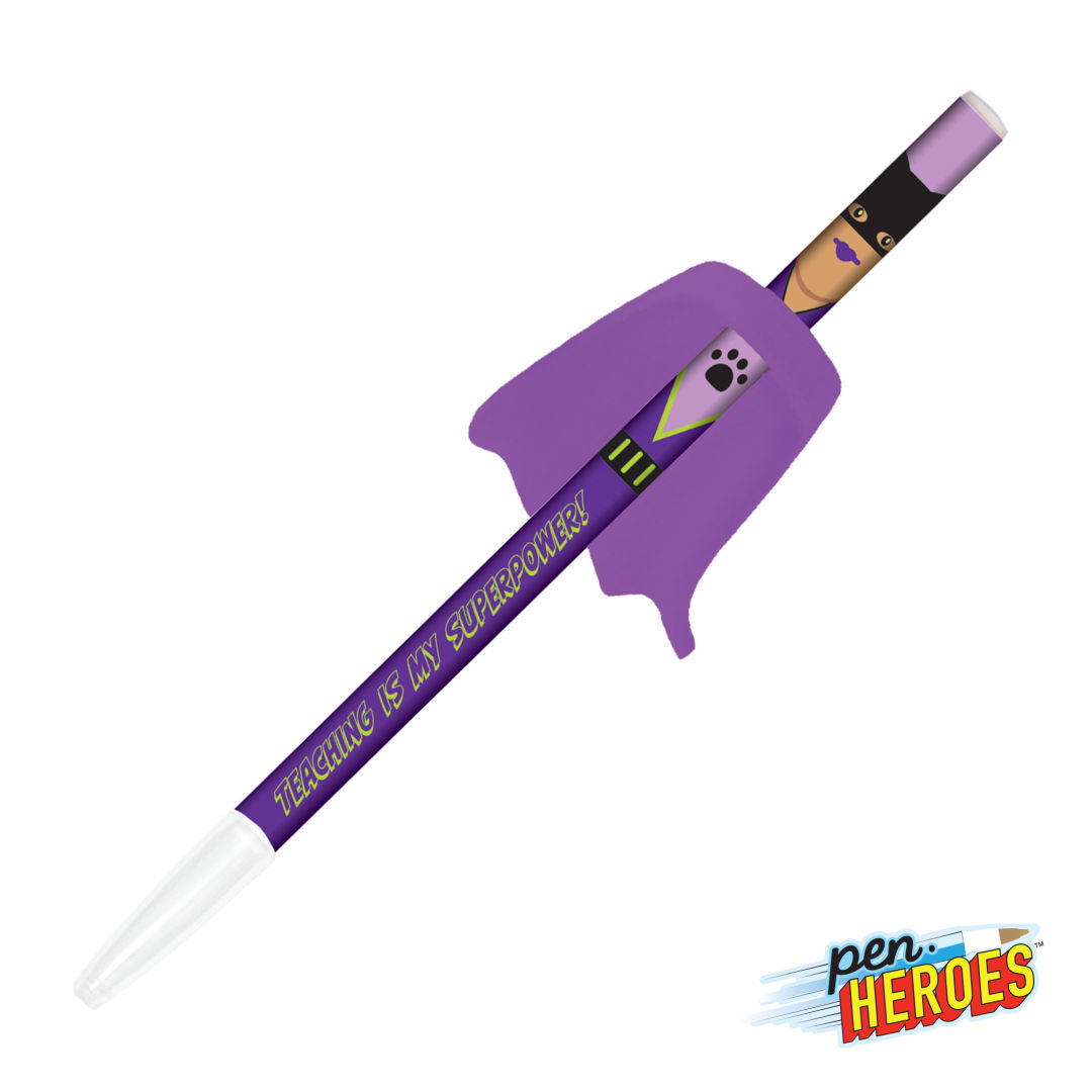 Pen Heroes™ Superhero Series Female w/Cape Pen 1