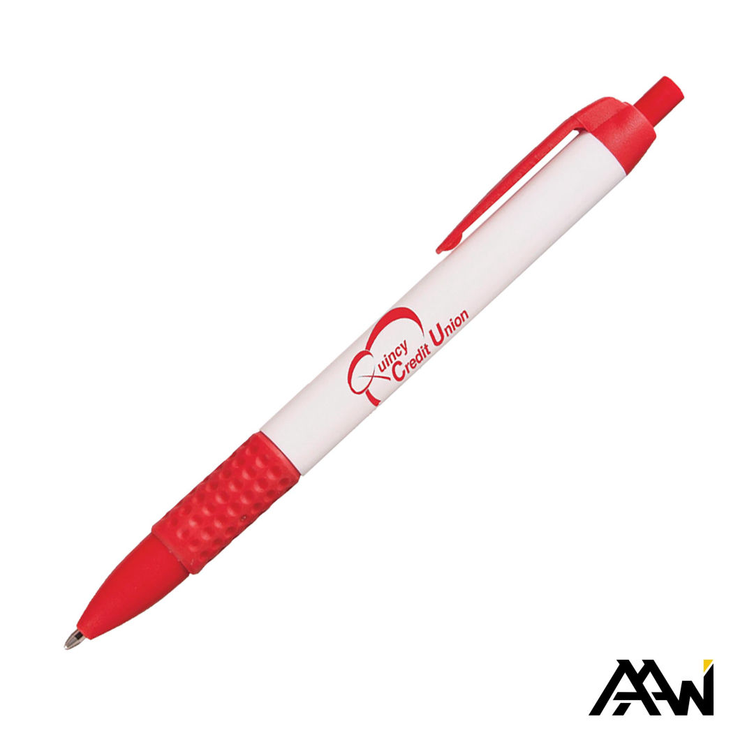 Widebody Grip Pen Glossy White Barrel - Matte 1