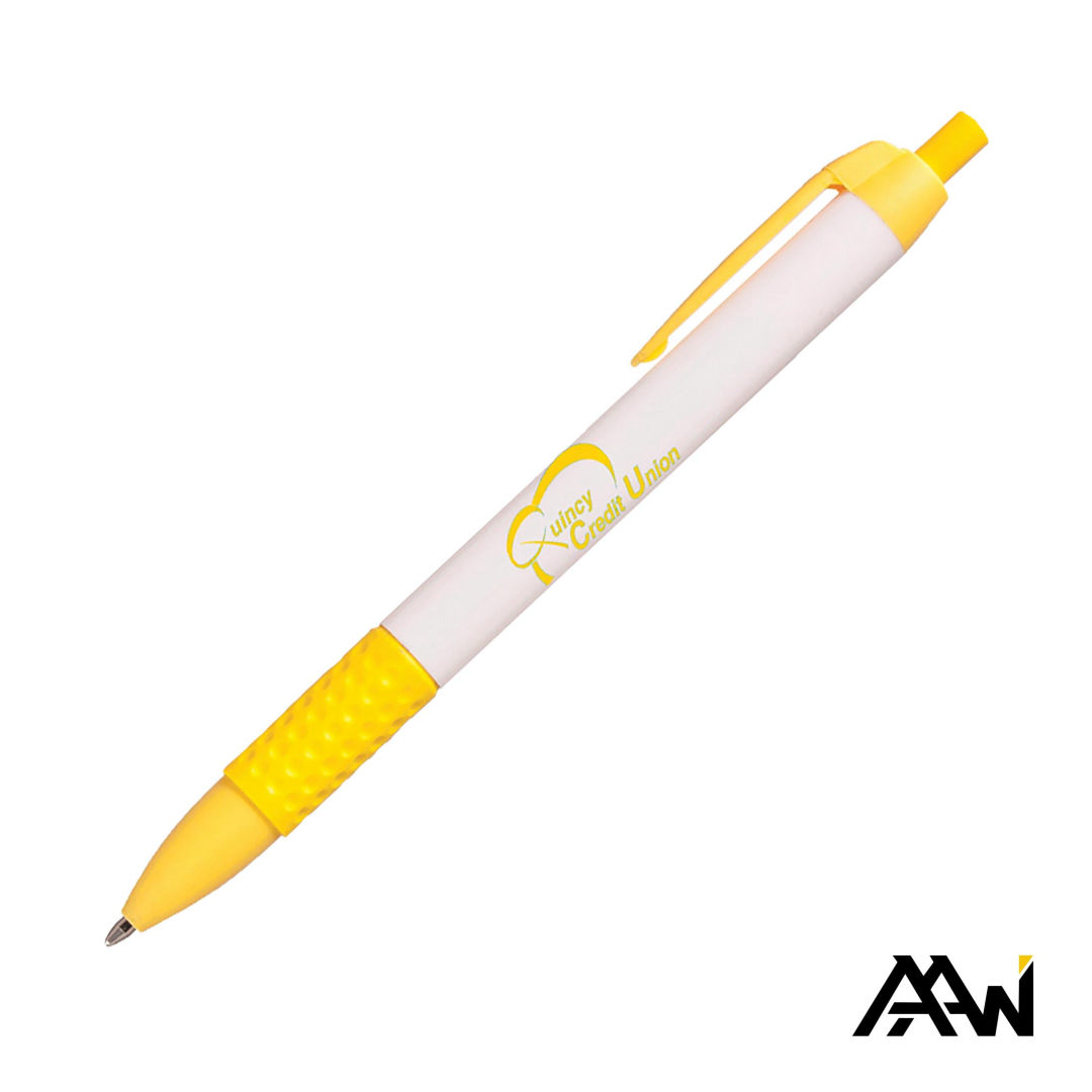 Widebody Grip Pen Glossy White Barrel - Matte 1
