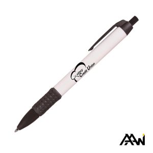 Widebody Grip Pen Glossy White Barrel - Matte 1 Widebody Grip Pen Glossy White Barrel - Matte 1