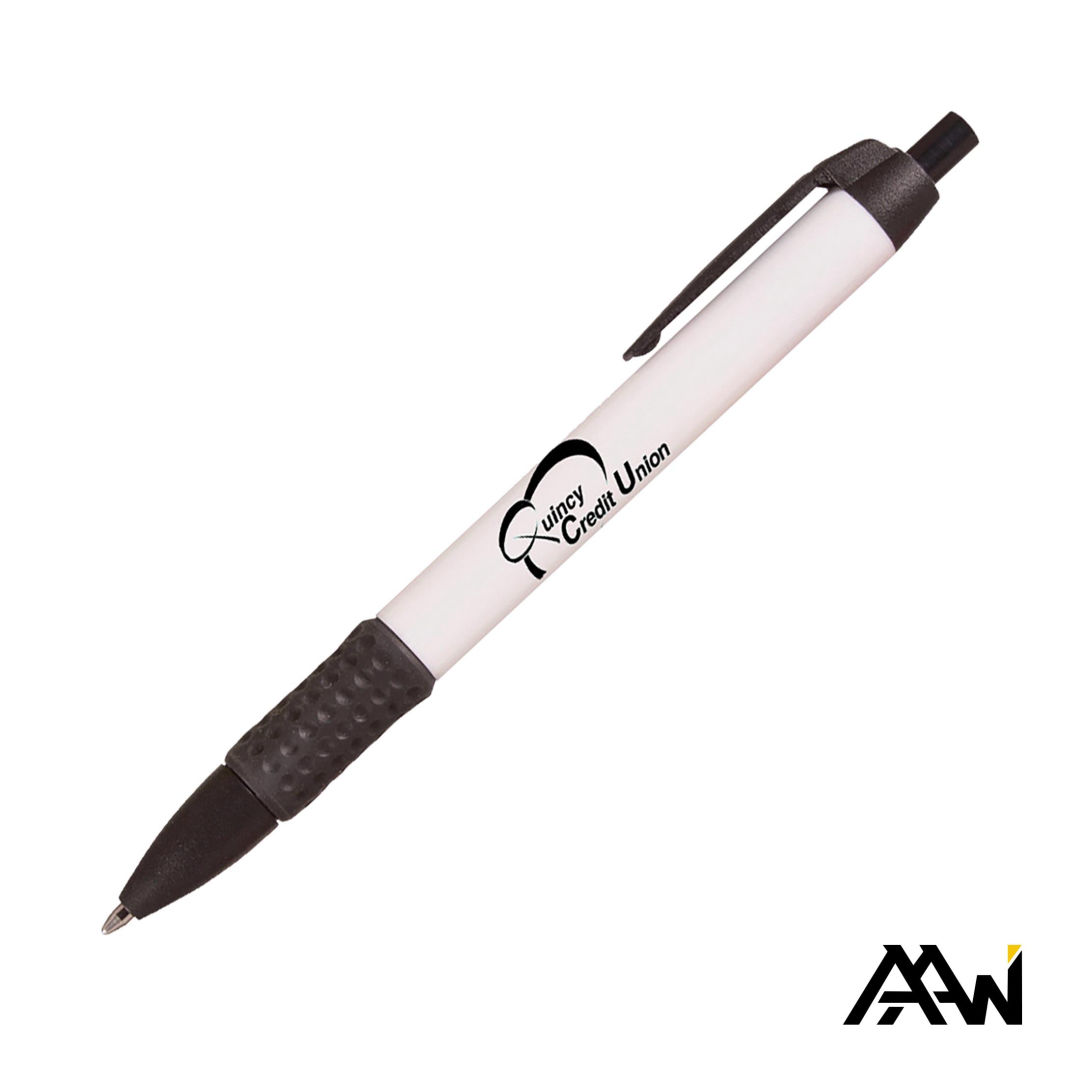 Widebody Grip Pen Glossy White Barrel - Matte 1