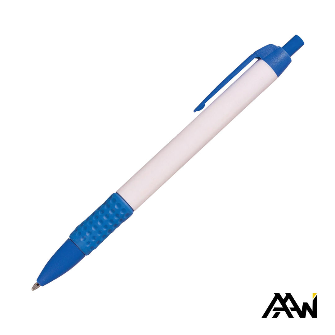 Widebody Grip Pen Glossy White Barrel - Matte 1
