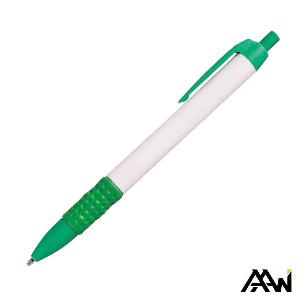 Widebody Grip Pen Glossy White Barrel - Matte 1