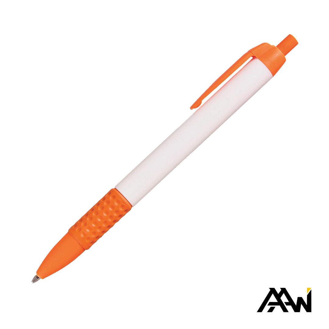 Widebody Grip Pen Glossy White Barrel - Matte 1
