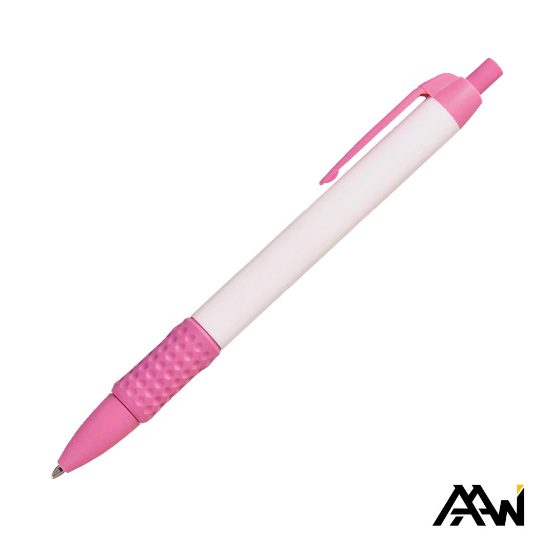 Widebody Grip Pen Glossy White Barrel - Matte 1